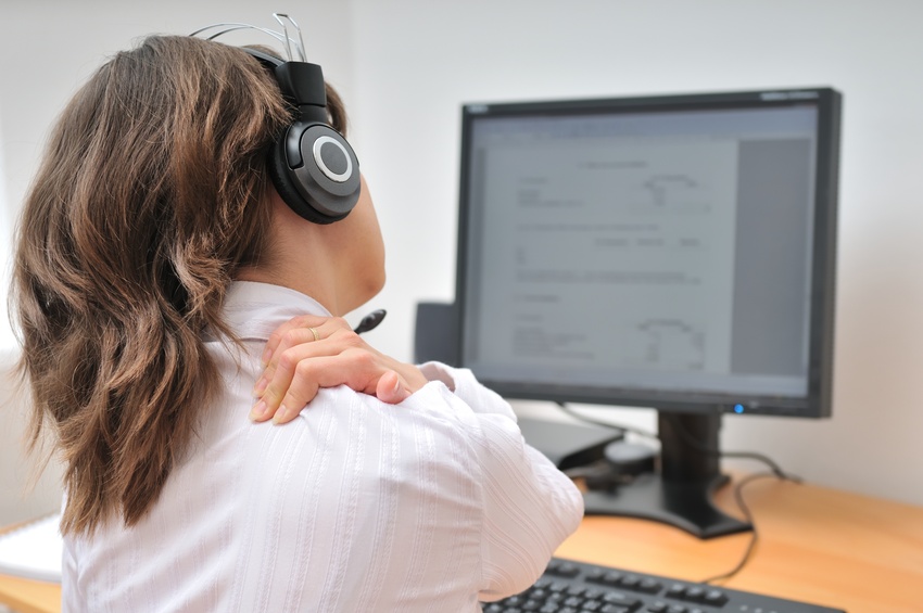 Poor posture and workplace ergonomics